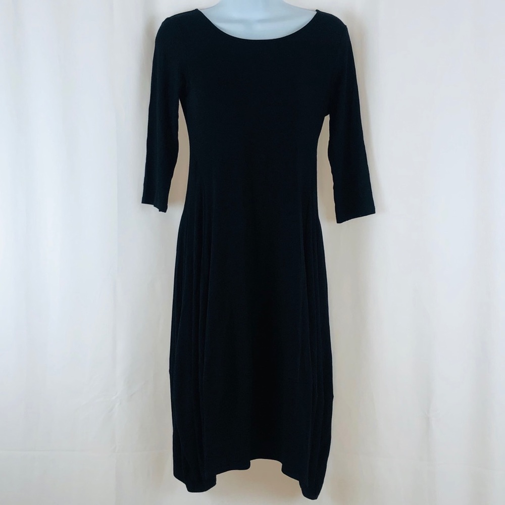 Eileen Fisher knit long sleeve dress SP